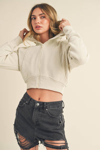 AEMI + CO - 5107DK Deva Cropped Hooded Jacket 6