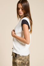 Load image into Gallery viewer, Mimosa - Buttoned V Neck Knit Sweater Vest

