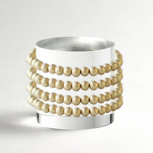 Load image into Gallery viewer, Lenny &amp; Eva - Layering Bracelets-6mm Gold Stacking Bracelets-Textured
