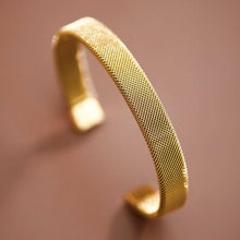 Load image into Gallery viewer, Mia Accessories - 18K Gold PVD Plated Waterproof Stainless Steel Cuff - 6984
