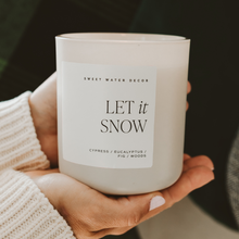 Load image into Gallery viewer, Sweet Water Decor - Let It Snow 15 oz Soy Candle, Matte Jar - Home Decor
