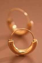 Load image into Gallery viewer, Mia Accessories - 18K Gold Plated Waterproof Stainless Steel Hoop Earrings - 7770
