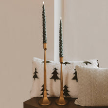 Load image into Gallery viewer, Sweet Water Decor - *NEW* Green Tree Taper Candles, Set of 2 - Christmas Decor
