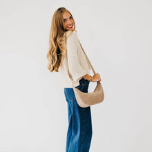 Load image into Gallery viewer, Pretty Simple - Paige Structured Suede Woven Crossbody
