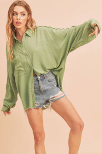 879AK Delilah Shirt: Black / L / Top