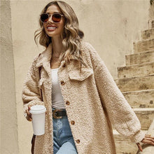 Load image into Gallery viewer, UZ Wholesale Store - Solid Color Lapel Woolen Open-Front Overcoat
