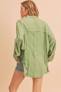 879AK Delilah Shirt: Black / L / Top