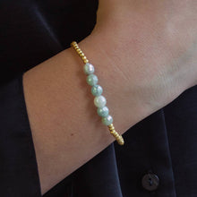 Load image into Gallery viewer, Lenny &amp; Eva - Gilded Gold Beaded Bracelets-Row, Amazonite
