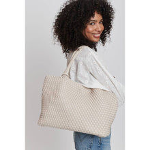 Load image into Gallery viewer, Moda Luxe - Solana Woven Vegan Leather Tote

