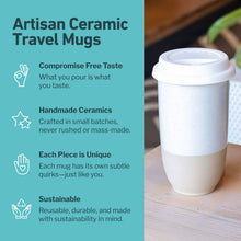 Load image into Gallery viewer, Nova Ceramics Travel Mugs - Dune 16oz Ceramic Travel Mug – (Includes Lid &amp; Band)

