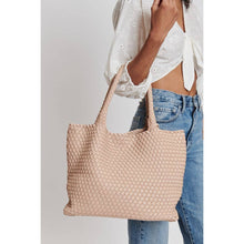 Load image into Gallery viewer, Moda Luxe - Solana Woven Vegan Leather Tote
