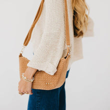 Load image into Gallery viewer, Pretty Simple - Paige Structured Suede Woven Crossbody
