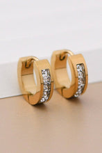 Load image into Gallery viewer, Mia Accessories - 18K Gold Plated Waterproof Stainless Steel Hoop Earrings - 7112
