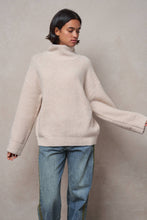 Load image into Gallery viewer, Urban Daizy - Relaxed Waffle Knit High Neck Sweater
