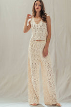 Load image into Gallery viewer, Urban Daizy - Natural Crochet Wide-Leg Pants
