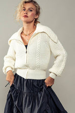 Load image into Gallery viewer, Nautical Knit Zip Up Jacket: RUST / S-2/M-2/L-2
