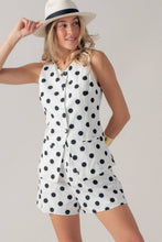 Load image into Gallery viewer, Urban Daizy - Polka Dot Cotton Linen Matching Set
