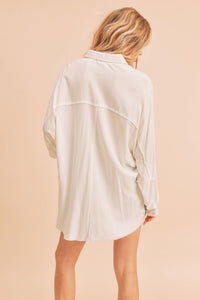 879AK Delilah Shirt: Black / L / Top