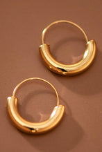 Load image into Gallery viewer, Mia Accessories - 18K Gold Plated Waterproof Stainless Steel Hoop Earrings - 7770
