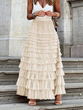 Load image into Gallery viewer, UZ Wholesale Store - A-Line High Waisted Solid Color Tulle Skirts Bottoms
