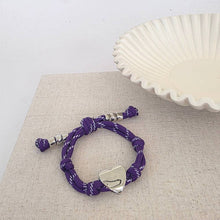 Load image into Gallery viewer, Pretty Simple - Knotty Cord Heart Bracelet - WATERPROOF
