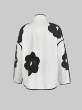 Load image into Gallery viewer, UZ Wholesale Store - Contrast Color Flower Print Long Sleeves Loose Coat
