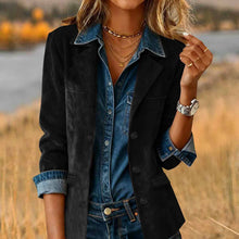 Load image into Gallery viewer, EmberLoom - Western Style Faux Suede Motorcycle Jacket
