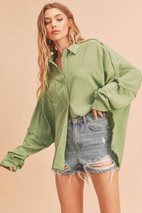 879AK Delilah Shirt: Black / L / Top