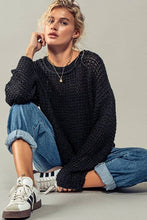 Load image into Gallery viewer, Second Skin Knit Sweater: BLACK / S-2/M-2/L-2
