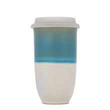 Load image into Gallery viewer, Nova Ceramics Travel Mugs - Lagoon Ceramic Travel Cup – 16oz with Lid &amp; Sleeve
