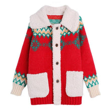 Load image into Gallery viewer, UZ Wholesale Store - Loose Fit Thick Knit Christmas Jacquard Sweater
