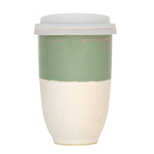 Load image into Gallery viewer, Nova Ceramics Travel Mugs - Sage Green Ceramic Travel Mug – 12oz Reusable Cup
