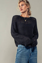 Load image into Gallery viewer, Second Skin Knit Sweater: BLACK / S-2/M-2/L-2
