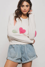 Load image into Gallery viewer, Urban Daizy - Heart of Fuzz Knit Crewneck Sweater
