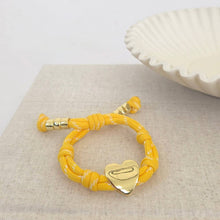 Load image into Gallery viewer, Pretty Simple - Knotty Cord Heart Bracelet - WATERPROOF
