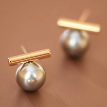 Load image into Gallery viewer, Mia Accessories - 18K Gold Plated Waterproof Stainless Steel Stud Earrings - 7743
