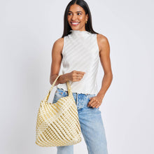 Load image into Gallery viewer, Moda Luxe - Ellery Mixed Material Woven Hobo
