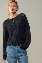 Load image into Gallery viewer, Second Skin Knit Sweater: BLACK / S-2/M-2/L-2
