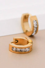 Load image into Gallery viewer, Mia Accessories - 18K Gold Plated Waterproof Stainless Steel Hoop Earrings - 7112
