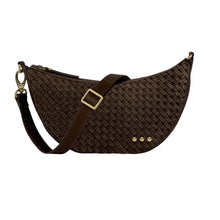 Load image into Gallery viewer, Pretty Simple - Paige Structured Suede Woven Crossbody
