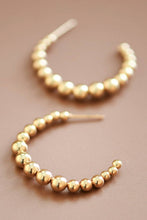 Load image into Gallery viewer, Mia Accessories - 18K Gold Plated Waterproof Stainless Steel Hoop Earrings - 7470

