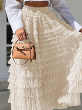 Load image into Gallery viewer, UZ Wholesale Store - A-Line High Waisted Solid Color Tulle Skirts Bottoms
