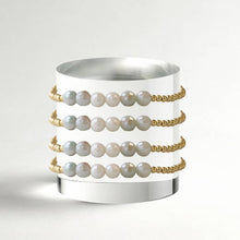 Load image into Gallery viewer, Lenny &amp; Eva - Gilded Gold Beaded Bracelets-Row, Amazonite
