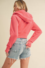 Load image into Gallery viewer, AEMI + CO - 5107DK Deva Cropped Hooded Jacket 6
