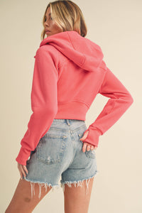 AEMI + CO - 5107DK Deva Cropped Hooded Jacket 6
