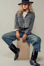 Load image into Gallery viewer, Timber Heavyweight Shacket: BLACK / S-2/M-2/L-2
