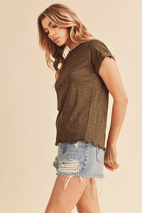 AEMI + CO - 8219BK Gwen Tee