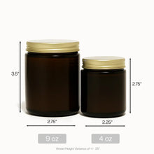Load image into Gallery viewer, Candle Bliss - Retail Ready, Amber Glass Jar Candle Style 9
