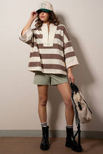 Load image into Gallery viewer, Urban Daizy - Breezy Striped Pullover Top
