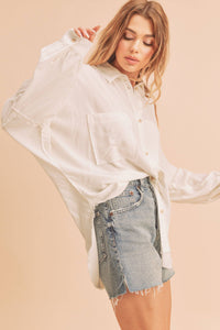 879AK Delilah Shirt: Black / L / Top